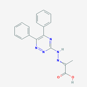 2-[2-(5,6-Diphenyl-1,2,4-triazin-3-yl)hydrazinylidene]propanoic acid