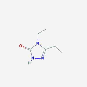 molecular formula C6H11N3O B143824 4,5-二乙基-2,4-二氢-3H-1,2,4-三唑-3-酮 CAS No. 52883-26-8