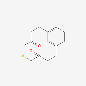 6-Thiabicyclo[9.3.1]pentadeca-1(15),11,13-triene-4,8-dione