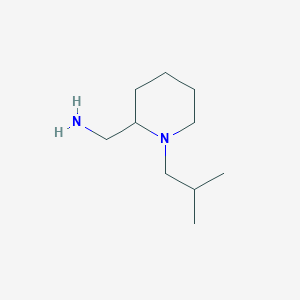 molecular formula C10H22N2 B1438241 [1-(2-Methylpropyl)piperidin-2-yl]methanamine CAS No. 879611-04-8