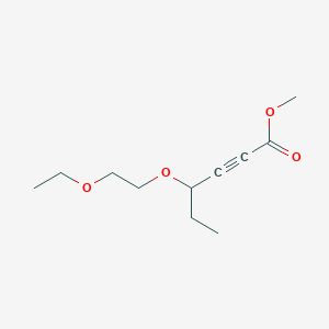 molecular formula C11H18O4 B14382412 Methyl 4-(2-ethoxyethoxy)hex-2-ynoate CAS No. 88067-58-7