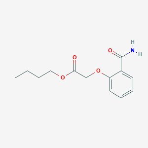 molecular formula C13H17NO4 B14382427 Butyl (2-carbamoylphenoxy)acetate CAS No. 90074-92-3