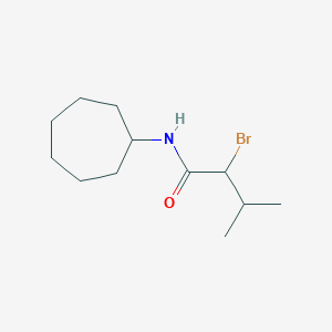 molecular formula C12H22BrNO B1438244 2-溴-N-环庚基-3-甲基丁酰胺 CAS No. 1098361-68-2