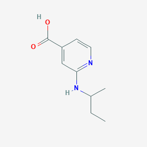 molecular formula C10H14N2O2 B1438248 2-(Sec-butylamino)isonicotinic acid CAS No. 1019388-11-4