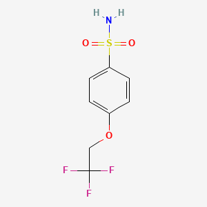 molecular formula C8H8F3NO3S B1438254 4-(2,2,2-Trifluoroethoxy)benzene-1-sulfonamide CAS No. 1094536-97-6