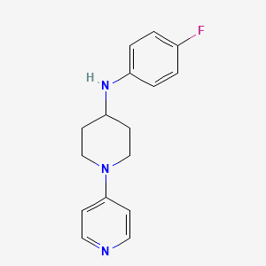 molecular formula C16H18FN3 B1438257 N-(4-fluorophenyl)-1-(pyridin-4-yl)piperidin-4-amine CAS No. 1094564-35-8
