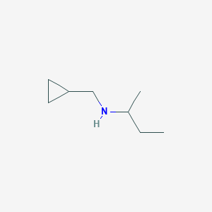 molecular formula C8H17N B1438261 N-(Cyclopropylmethyl)-2-butanamine CAS No. 1019553-92-4