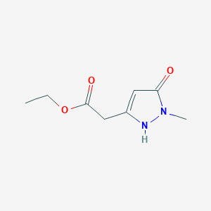 Ethyl (1-methyl-5-oxo-2,5-dihydro-1H-pyrazol-3-yl)acetate