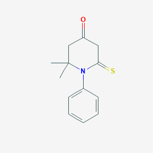 2,2-Dimethyl-1-phenyl-6-sulfanylidenepiperidin-4-one