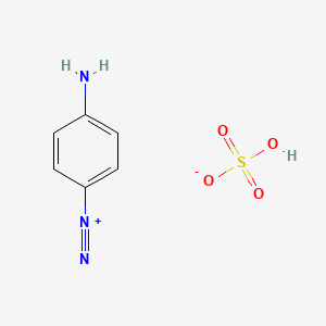 4-Aminobenzene-1-diazonium hydrogen sulfate