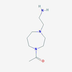 B1438291 2-(4-Acetyl-1,4-diazepan-1-YL)ethanamine CAS No. 928003-92-3
