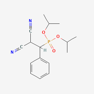 Dipropan-2-yl (2,2-dicyano-1-phenylethyl)phosphonate