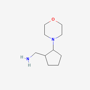 molecular formula C10H20N2O B1438294 [2-(吗啉-4-基)环戊基]甲胺 CAS No. 99849-59-9