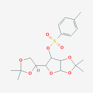 B014383 [5-(2,2-Dimethyl-1,3-dioxolan-4-yl)-2,2-dimethyl-3a,5,6,6a-tetrahydrofuro[2,3-d][1,3]dioxol-6-yl] 4-methylbenzenesulfonate CAS No. 13964-21-1