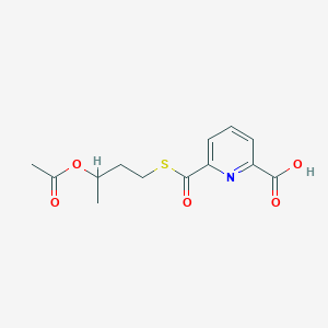 6-({[3-(Acetyloxy)butyl]sulfanyl}carbonyl)pyridine-2-carboxylic acid