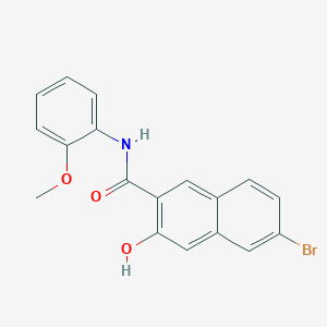 6-Bromo-3-hydroxy-N-(2-methoxyphenyl)naphthalene-2-carboxamide