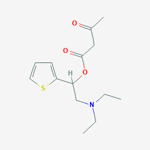 2-(Diethylamino)-1-(thiophen-2-yl)ethyl 3-oxobutanoate