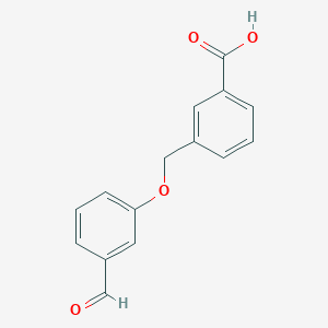 molecular formula C15H12O4 B1438329 3-(3-Formylphenoxymethyl)benzoic acid CAS No. 479578-96-6