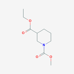 molecular formula C10H17NO4 B1438334 3-Ethyl 1-methyl piperidine-1,3-dicarboxylate CAS No. 1153189-93-5