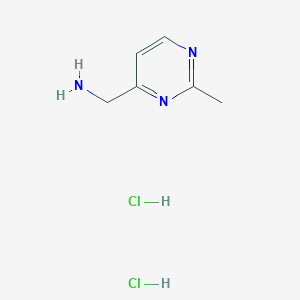 molecular formula C6H11Cl2N3 B1438335 (2-甲基嘧啶-4-基)甲胺二盐酸盐 CAS No. 1153235-58-5