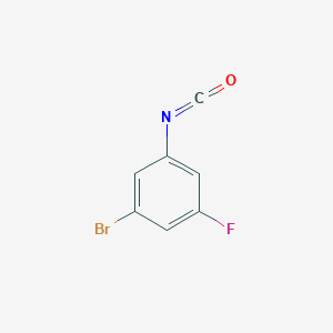 molecular formula C7H3BrFNO B1438337 1-溴-3-氟-5-异氰酸苯酯 CAS No. 1094485-14-9