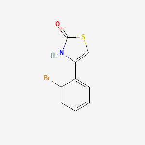 molecular formula C9H6BrNOS B1438339 4-(2-Bromophenyl)-2,3-dihydro-1,3-thiazol-2-one CAS No. 1095231-39-2