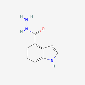 molecular formula C9H9N3O B1438342 1H-吲哚-4-甲酰肼 CAS No. 885272-22-0
