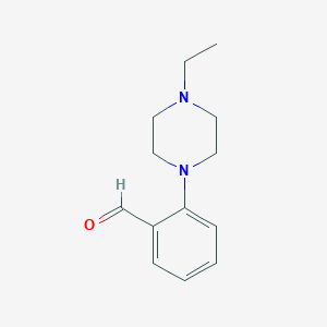 molecular formula C13H18N2O B1438364 2-(4-乙基哌嗪-1-基)苯甲醛 CAS No. 865203-79-8