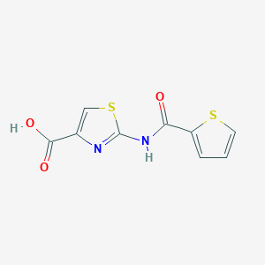 molecular formula C9H6N2O3S2 B1438368 2-[(2-噻吩甲酰)氨基]-1,3-噻唑-4-羧酸 CAS No. 941869-49-4