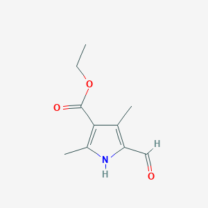 molecular formula C10H13NO3 B143837 5-甲酰基-2,4-二甲基-1H-吡咯-3-羧酸乙酯 CAS No. 2199-59-9