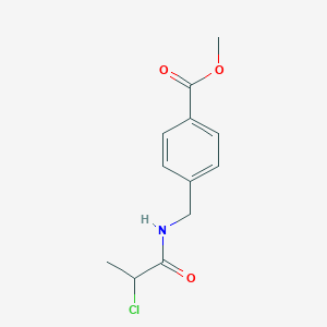 molecular formula C12H14ClNO3 B1438389 4-[(2-氯丙酰胺)甲基]苯甲酸甲酯 CAS No. 1087791-93-2