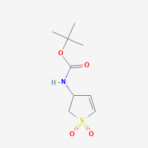 molecular formula C9H15NO4S B1438416 叔丁基-N-(1,1-二氧代-2,3-二氢-1lambda6-噻吩-3-基)氨基甲酸酯 CAS No. 1049148-10-8