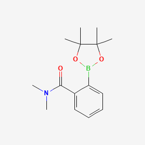 molecular formula C15H22BNO3 B1438418 N,N-二甲基-2-(4,4,5,5-四甲基-1,3,2-二氧杂硼环-2-基)苯甲酰胺 CAS No. 956229-73-5
