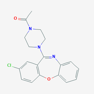 molecular formula C19H18ClN3O2 B143844 N-Acetylamoxapine CAS No. 126588-76-9