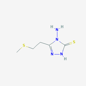 4-amino-5-[2-(methylsulfanyl)ethyl]-4H-1,2,4-triazole-3-thiol