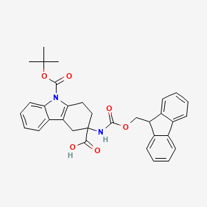 molecular formula C33H32N2O6 B1438450 (R,S)-Fmoc-Thc(Boc)-OH CAS No. 1031927-10-2