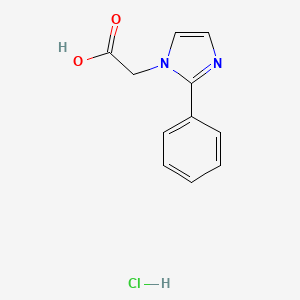 (2-Phenyl-1H-imidazol-1-yl)acetic acid hydrochloride