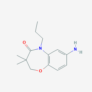 7-amino-3,3-dimethyl-5-propyl-2,3-dihydro-1,5-benzoxazepin-4(5H)-one
