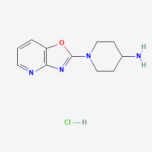 1-[1,3]Oxazolo[4,5-b]pyridin-2-ylpiperidin-4-amine hydrochloride