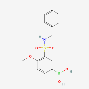 (3-(N-Benzylsulfamoyl)-4-methoxyphenyl)boronic acid