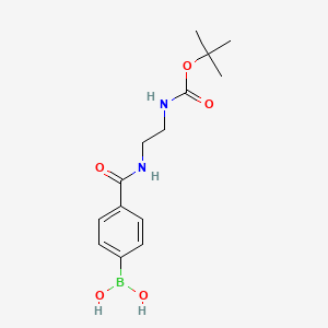 (4-((2-((tert-Butoxycarbonyl)amino)ethyl)carbamoyl)phenyl)boronic acid
