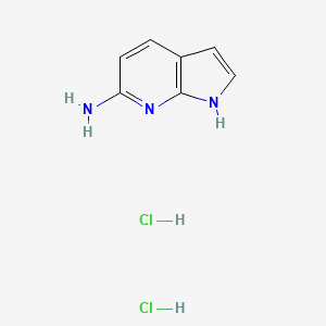 molecular formula C7H9Cl2N3 B1438480 1H-Pyrrolo[2,3-b]pyridin-6-amine dihydrochloride CAS No. 1170585-19-9