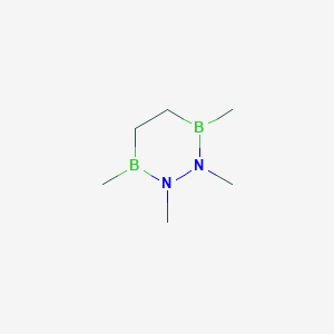 molecular formula C6H16B2N2 B14384822 1,2,3,6-Tetramethyl-1,2,3,6-diazadiborinane CAS No. 89992-19-8