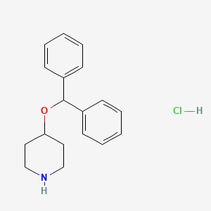 molecular formula C18H22ClNO B1438484 4-Diphenylmethoxypiperidine hydrochloride CAS No. 65214-86-0