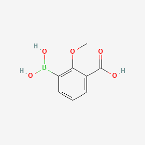 molecular formula C8H9BO5 B1438488 3-硼-2-甲氧基苯甲酸 CAS No. 913836-10-9