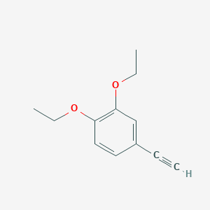 molecular formula C12H14O2 B1438491 3,4-Diethoxyphenylacetylene CAS No. 1159511-93-9