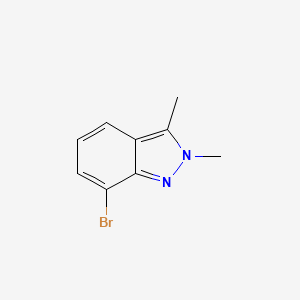 molecular formula C9H9BrN2 B1438498 7-Bromo-2,3-dimethyl-2H-indazole CAS No. 845751-62-4
