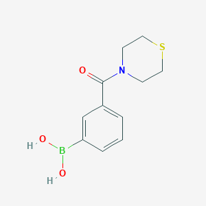 molecular formula C11H14BNO3S B1438500 (3-(Thiomorpholine-4-carbonyl)phenyl)boronic acid CAS No. 850567-37-2