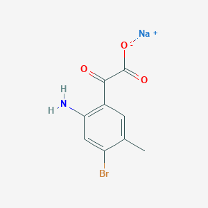 molecular formula C9H7BrNNaO3 B1438509 2-(2-氨基-4-溴-5-甲基苯基)-2-氧代乙酸钠 CAS No. 1171690-78-0