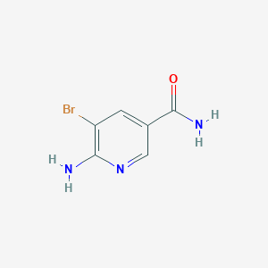 molecular formula C6H6BrN3O B1438515 6-氨基-5-溴烟酰胺 CAS No. 1171622-87-9